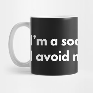 I’m a social vegan. I avoid meet. Mug